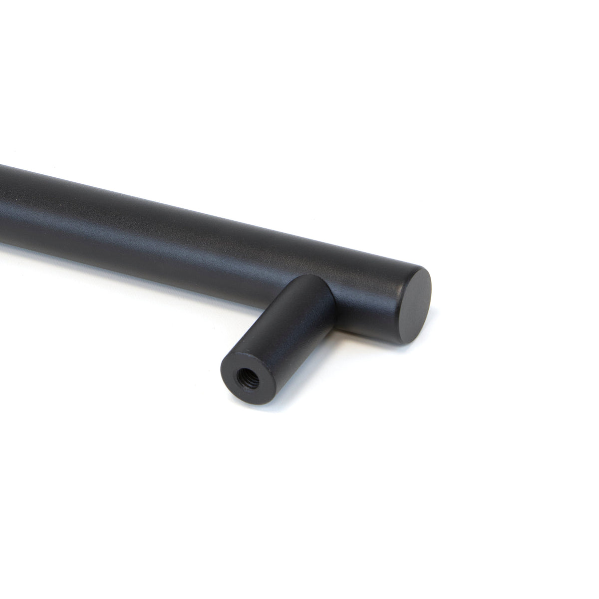 Emuca Griff für Holzschiebetüren Pasadena, Länge 240 mm, 180 mm Achsenabstand, Stahl, Schwarz strukturiert - werkzeug-online24