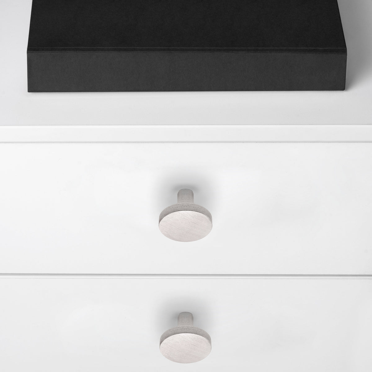 Emuca Set 10 Möbelknöpfe, Schrankknöpfe Uppsala, Durchmesser 30mm, Aluminium - werkzeug-online24