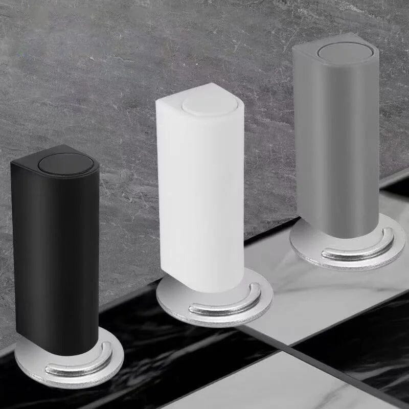 Magnetischer Türstopper aus Edelstahl – Schwarz oder Weiß – Türhalter mit starkem Magnet, ohne Bohren