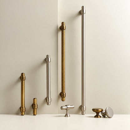 Möbelgriff aus massivem Messing – französischer Retro-Stil in Antik-Bronze