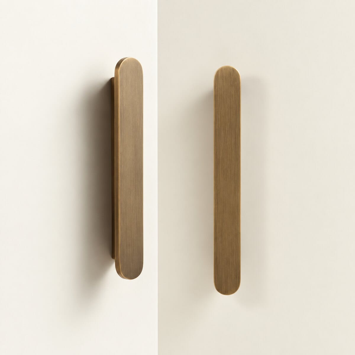 Möbelgriff aus massivem Messing – Antik-Bronze für Schrank, Schublade & Kleiderschrank