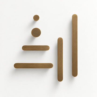 Möbelgriff aus massivem Messing – Antik-Bronze für Schrank, Schublade & Kleiderschrank