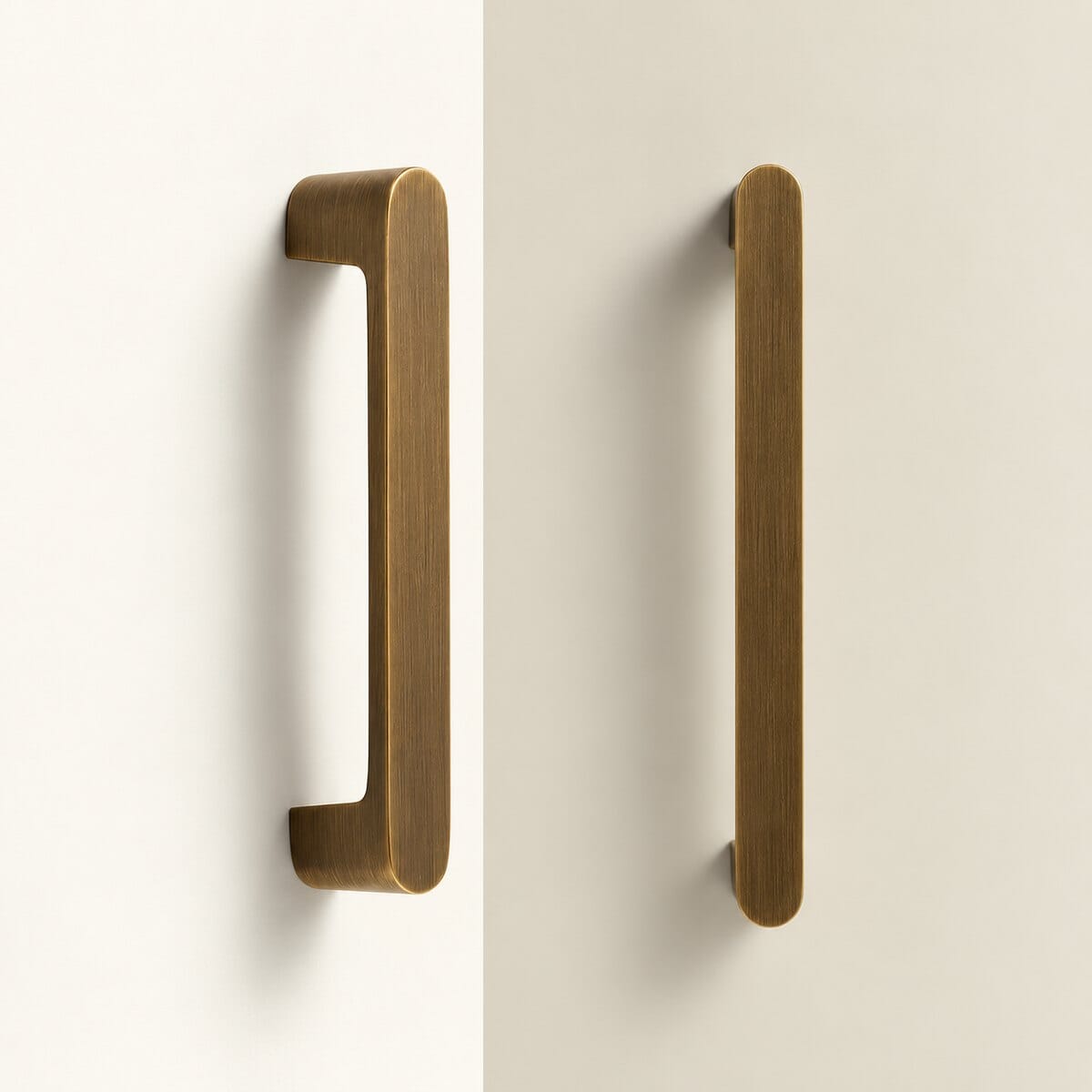Möbelgriff aus massivem Messing – Antik-Messing für Schrank, Schublade & Kleiderschrank