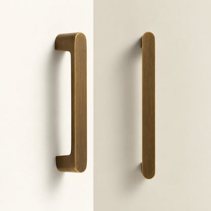 Möbelgriff aus massivem Messing – Antik-Messing für Schrank, Schublade & Kleiderschrank