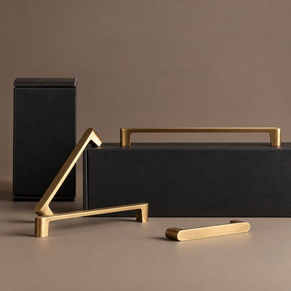 Möbelgriff aus massivem Messing – Antik-Messing für Schrank, Schublade & Kleiderschrank